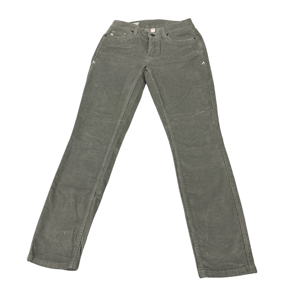 Stio Womens 2S Corduroy Pants Olive Green Straight Leg Outdoor‎ Lifestyle